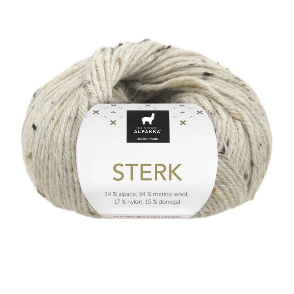 Du Store Alpakka Sterk 932 Vaalea beige meleerattu tweed