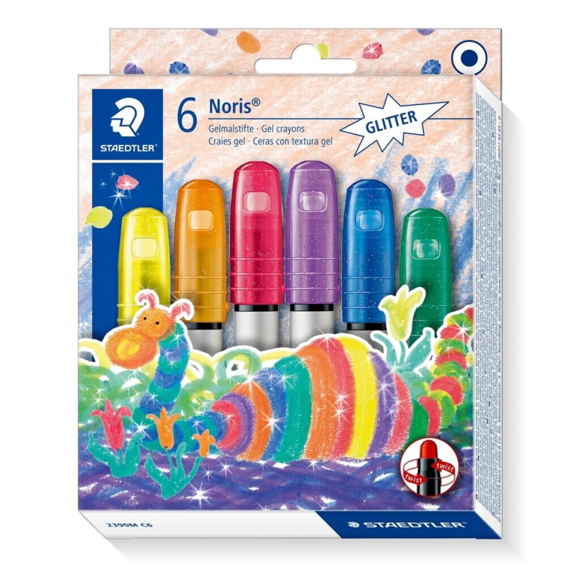STAEDTLER Noris Club Gelvärit glitter, 6 kpl