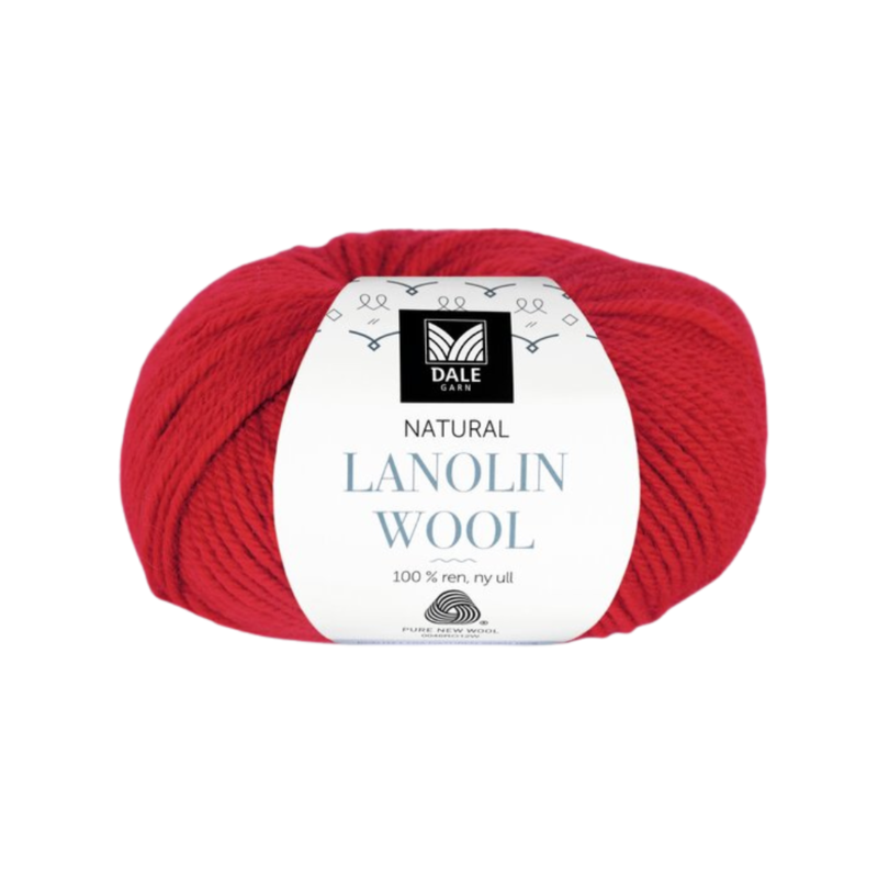 Dale Lanolin Wool 1407 Kirkas punainen