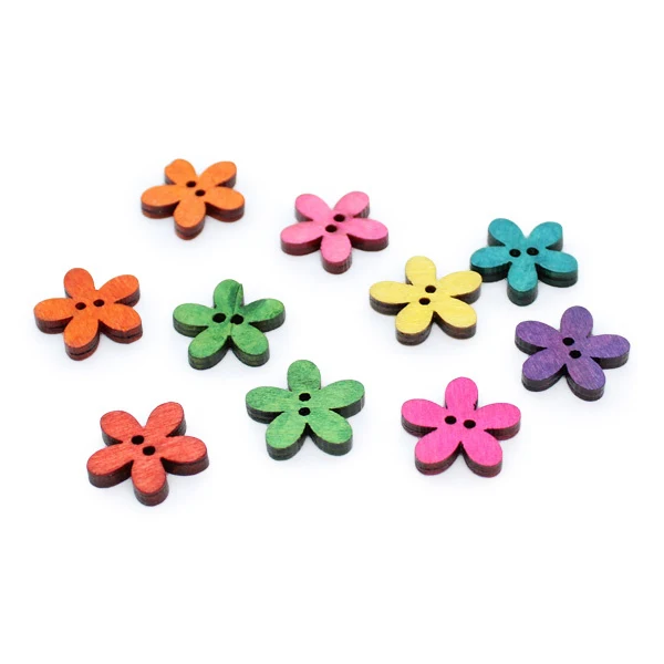 HobbyArts Pull Buttons Flower, 20 mm, 10 kpl