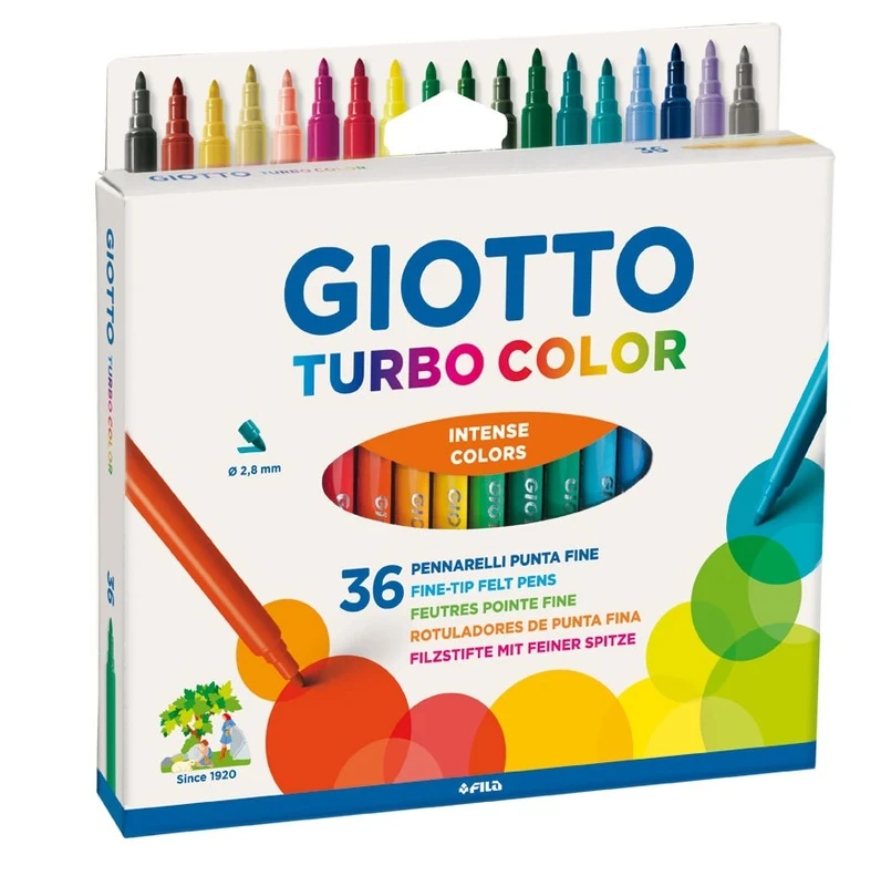 Giotto Turbo Color Tusser, 36 kpl.