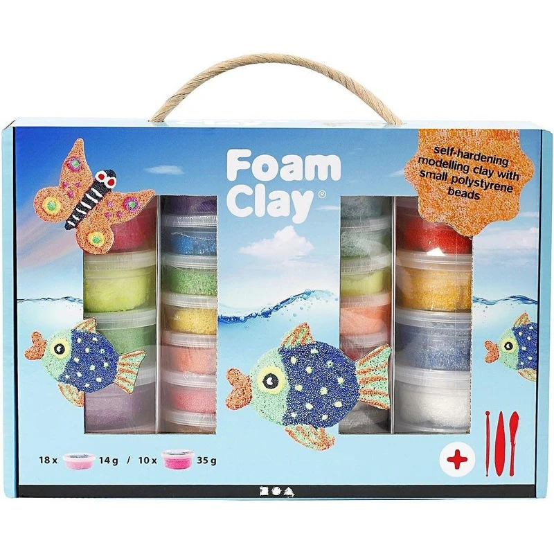 Foam Clay lahjarasia, 18x14 g + 10x35 g
