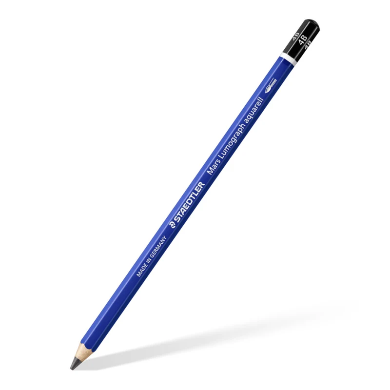 STAEDTLER mars lumografi akvarelligrafiittikynät ja sivellin, 3 + 1 kpl – SIngle product