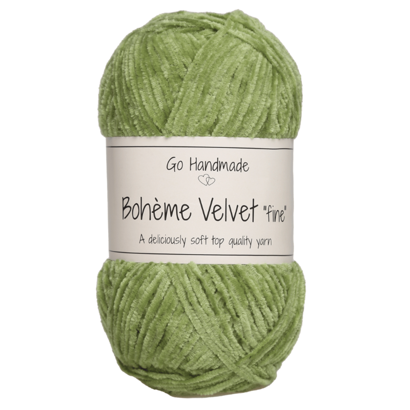Go Handmade Bohème Velvet Fine 17616 Periodot vihreä