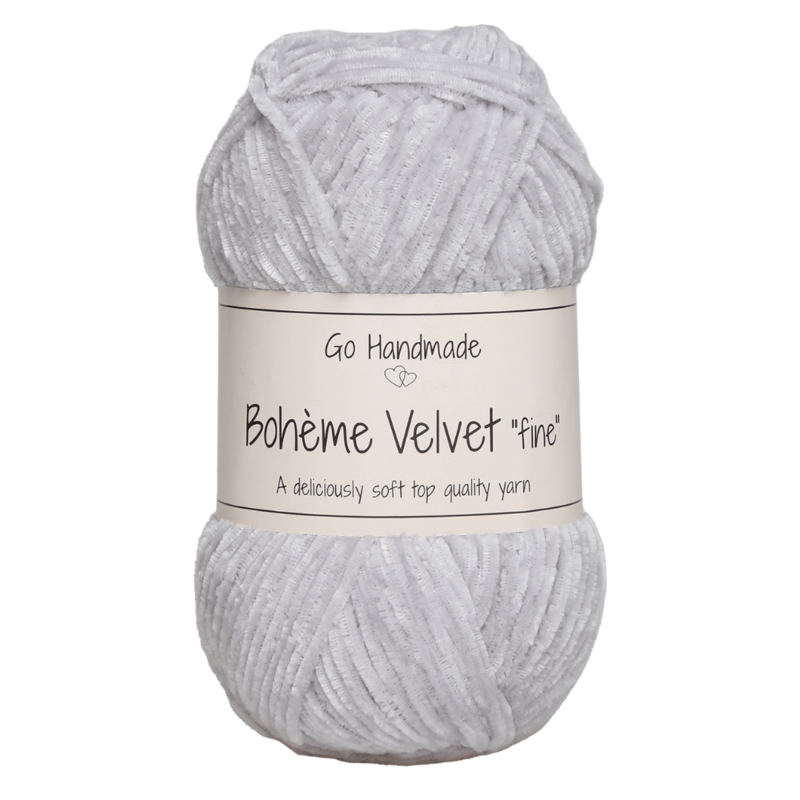 Go Handmade Bohème Velvet Fine 17601 Vaaleanharmaa