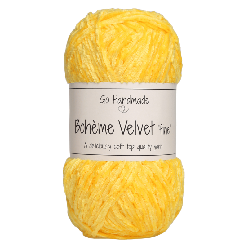 Go Handmade Bohème Velvet Fine 17615 Kirahvin keltainen