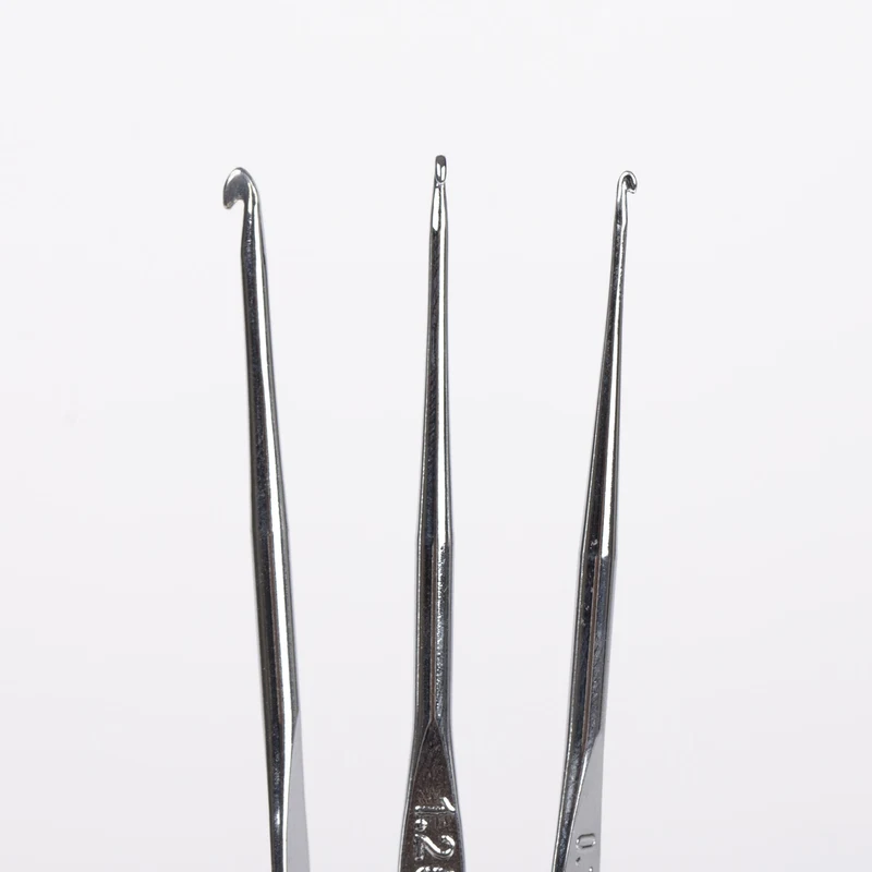 DROPS Basic Virkkuukoukut Teräs 13 cm (0.75-1.75 mm)