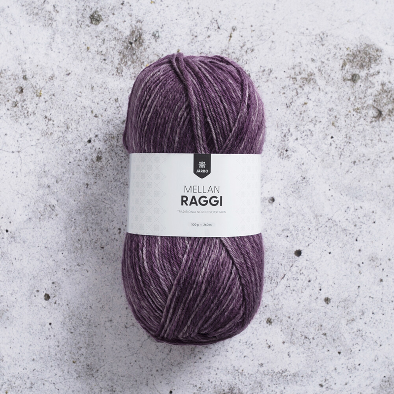 Järbo Mellanraggi 100g 28221 Plum Denim
