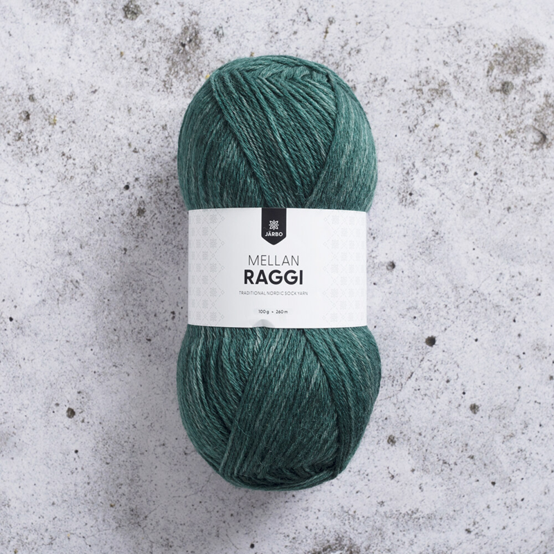 Järbo Mellanraggi 100g 28398 Dark Mint Denim