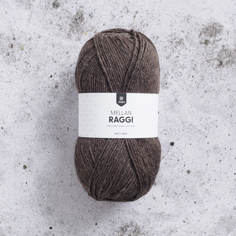 Järbo Mellanraggi 100g 28223 Brown Melangé