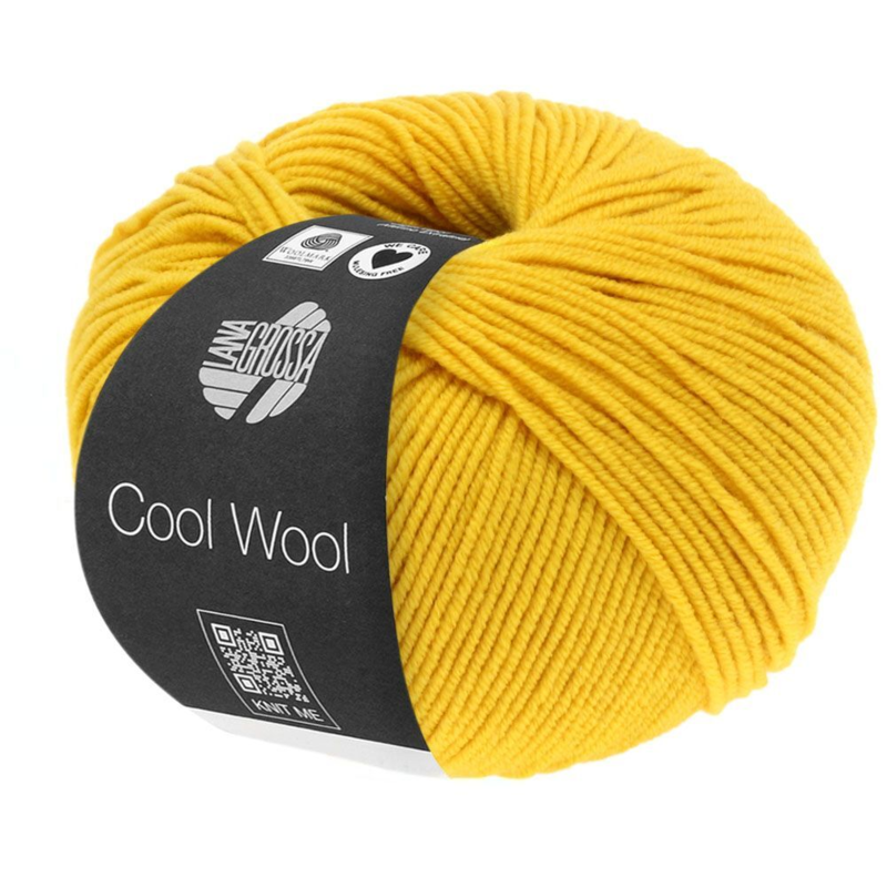 Lana Grossa Cool Wool 2005 Kullanvärinen keltainen