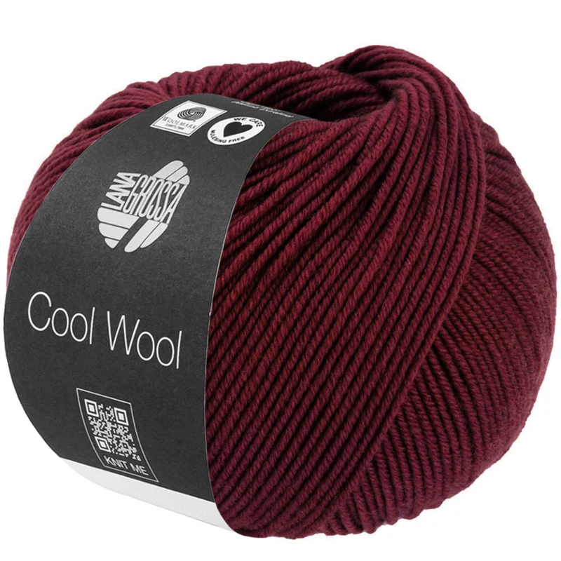 Lana Grossa Cool Wool 2124 Tumma ruusunpunainen