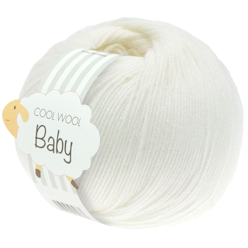 Lana Grossa Cool Wool Baby 207 Valkoinen