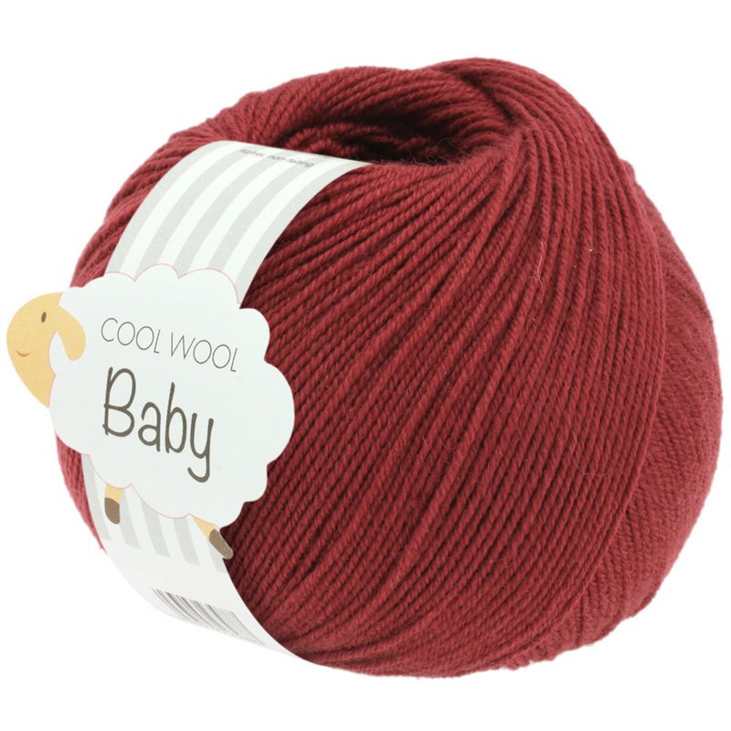 Lana Grossa Cool Wool Baby 281 Viininpunainen