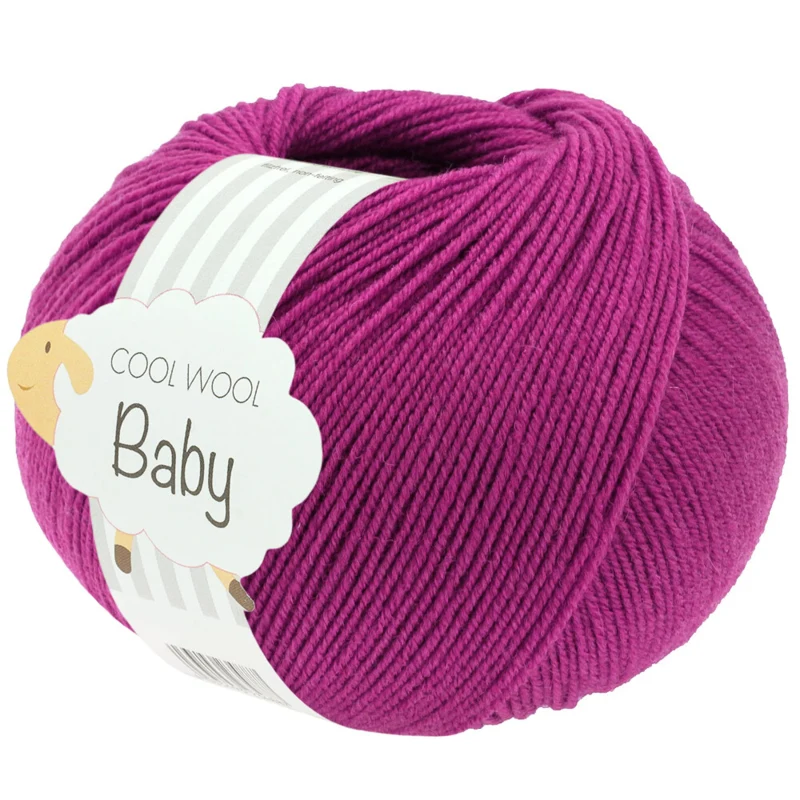 Lana Grossa Cool Wool Baby 345 Punavioletti