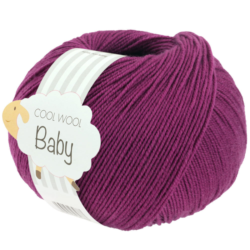 Lana Grossa Cool Wool Baby 296 Puna-violetti