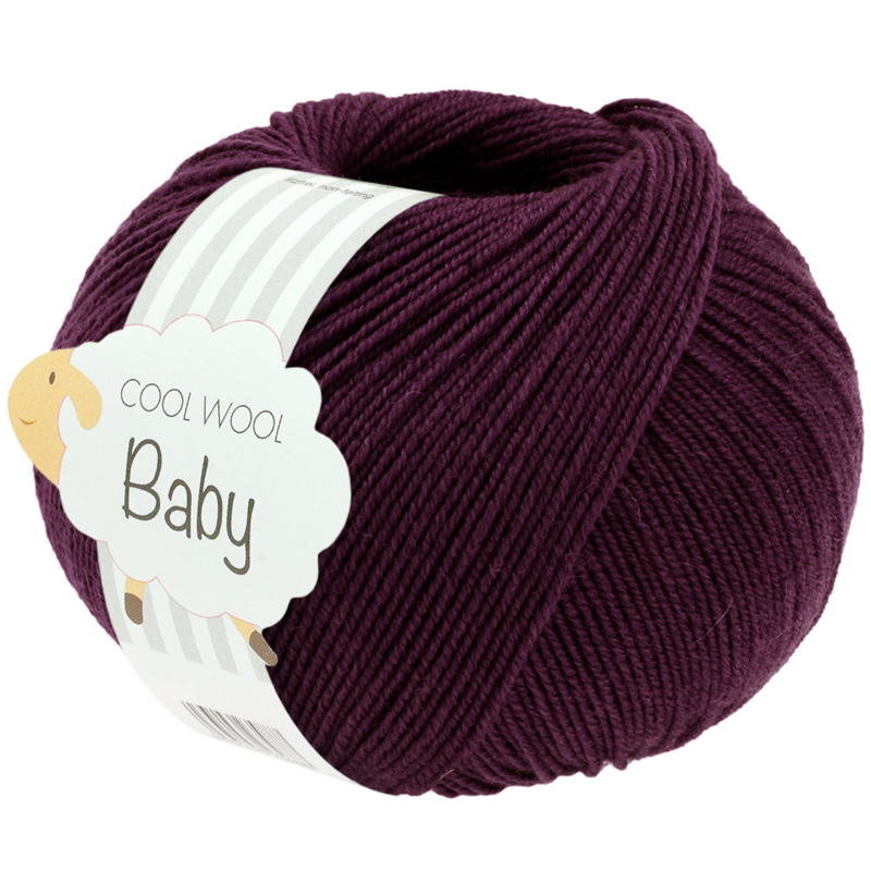 Lana Grossa Cool Wool Baby 329 Burgundi