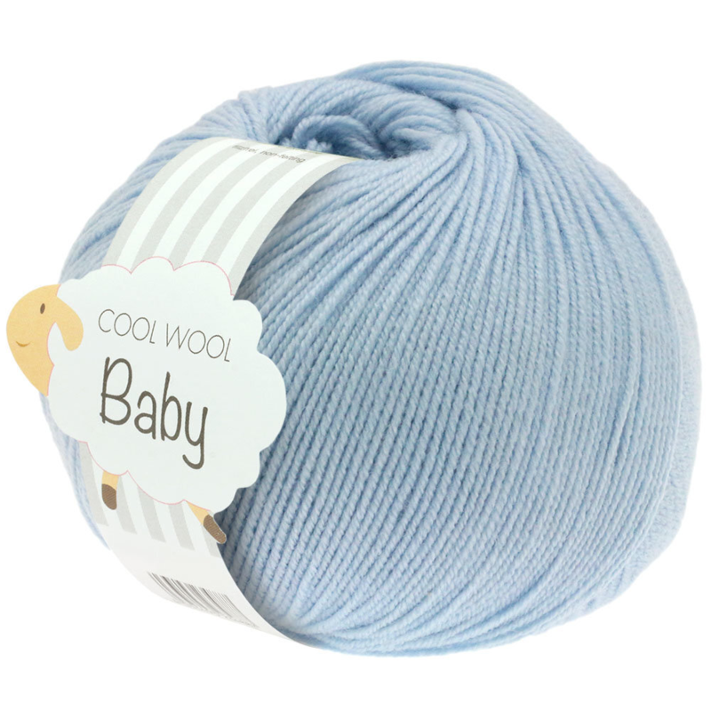 Lana Grossa Cool Wool Baby 208 Vaaleansininen