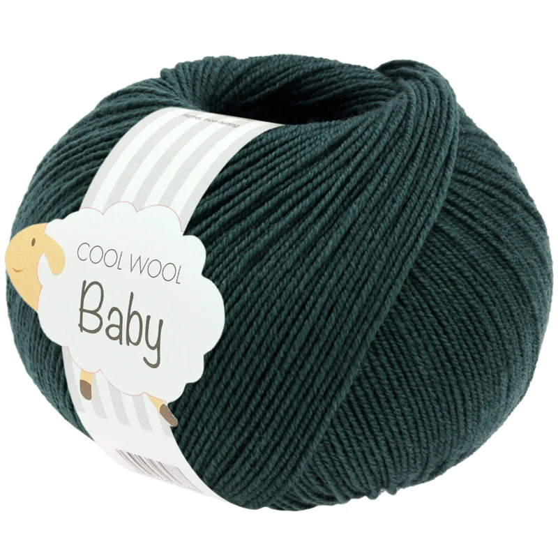 Lana Grossa Cool Wool Baby 350 Tumma petrooli