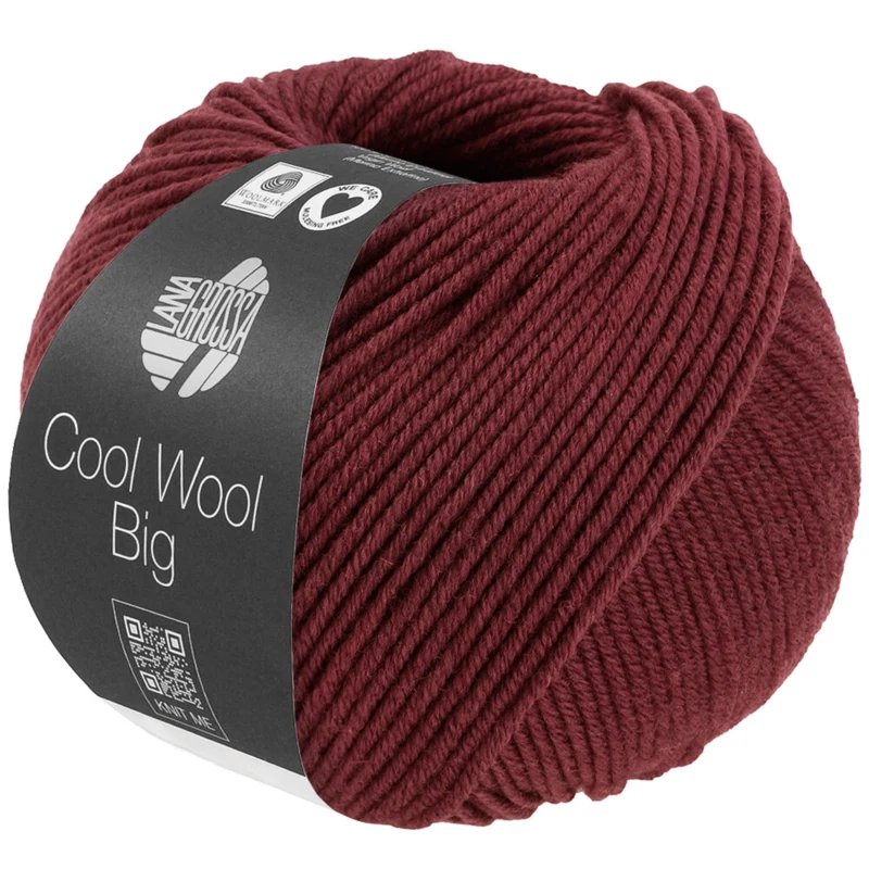 Lana Grossa Cool Wool Big 1700 Viininpunainen meleerattu