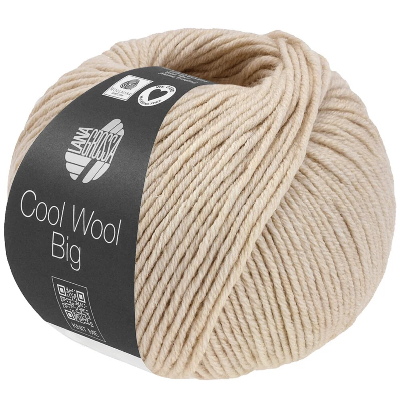 Lana Grossa Cool Wool Big 1707 Beige meleerattu