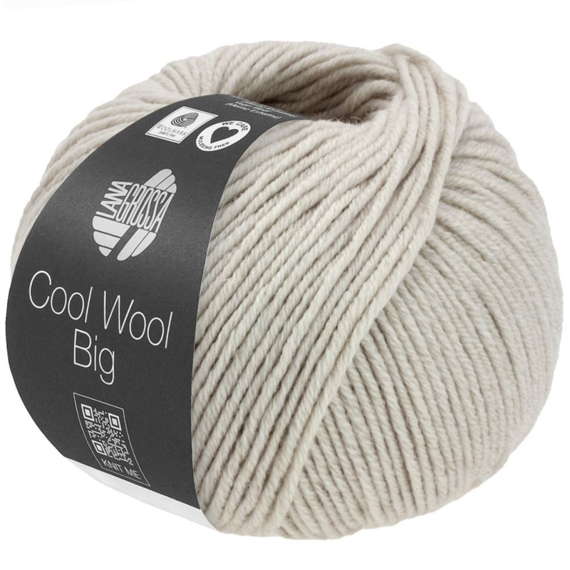 Lana Grossa Cool Wool Big 1691 Greige meleerattu