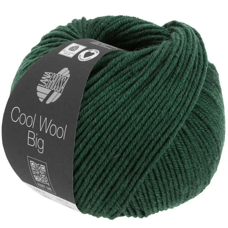 Cool Wool Big 1625 Tummanvihreä meleerattu