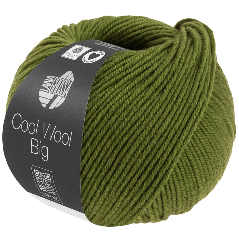 Lana Grossa Cool Wool Big 1706 Oliivinvihreä meleerattu