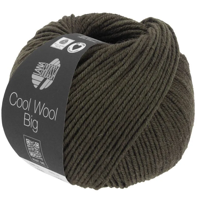 Cool Wool Big 1629 Tumma oliivi meleerattu