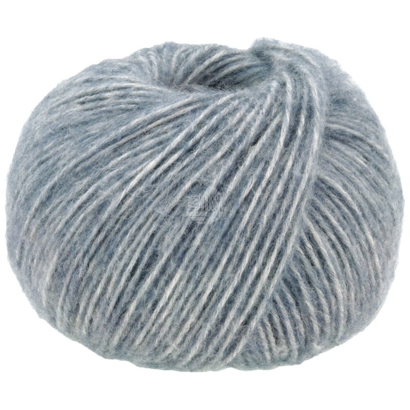 Lana Grossa Natural Alpaca Pelo 17 Harmaan sininen meleerattu