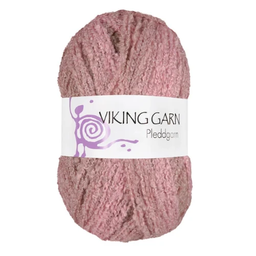 Viking Pleddgarn 763 Ruskea/Vaaleanpunainen