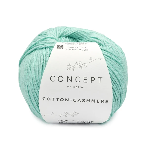 Katia Cotton-Cashmere 87 Vaaleanvihreä