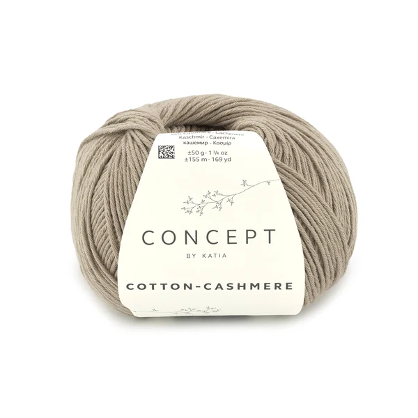Katia Cotton-Cashmere 91 Harmaa beige