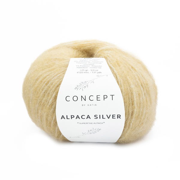 Katia Alpaca Silver 281 Norsunluu–hopea