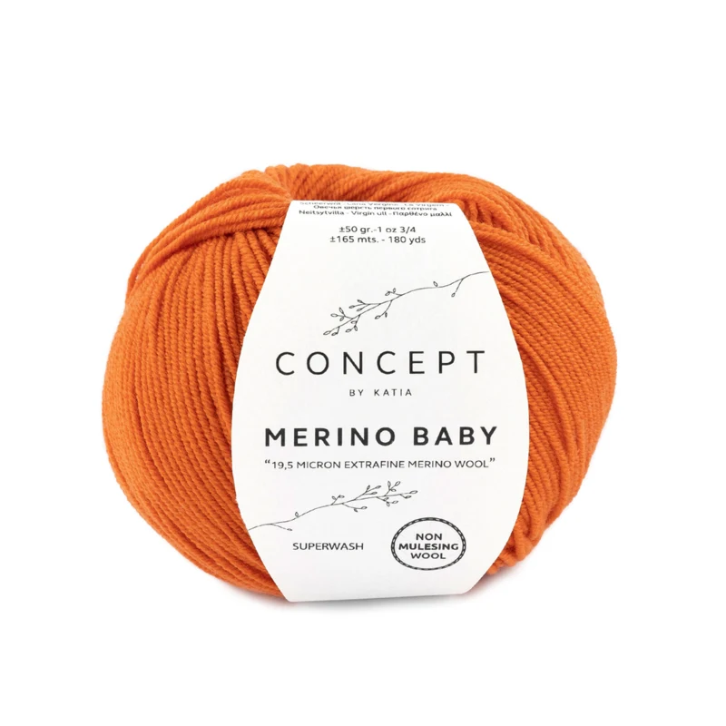 Katia Concept Merino Baby 049 Oranssi