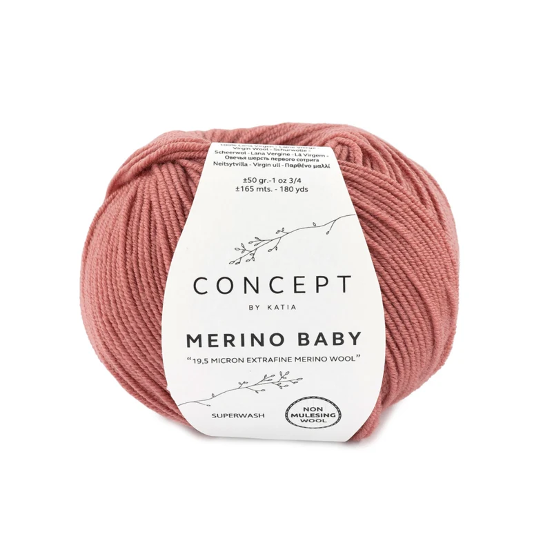 Katia Concept Merino Baby 087 Lohen pinkki