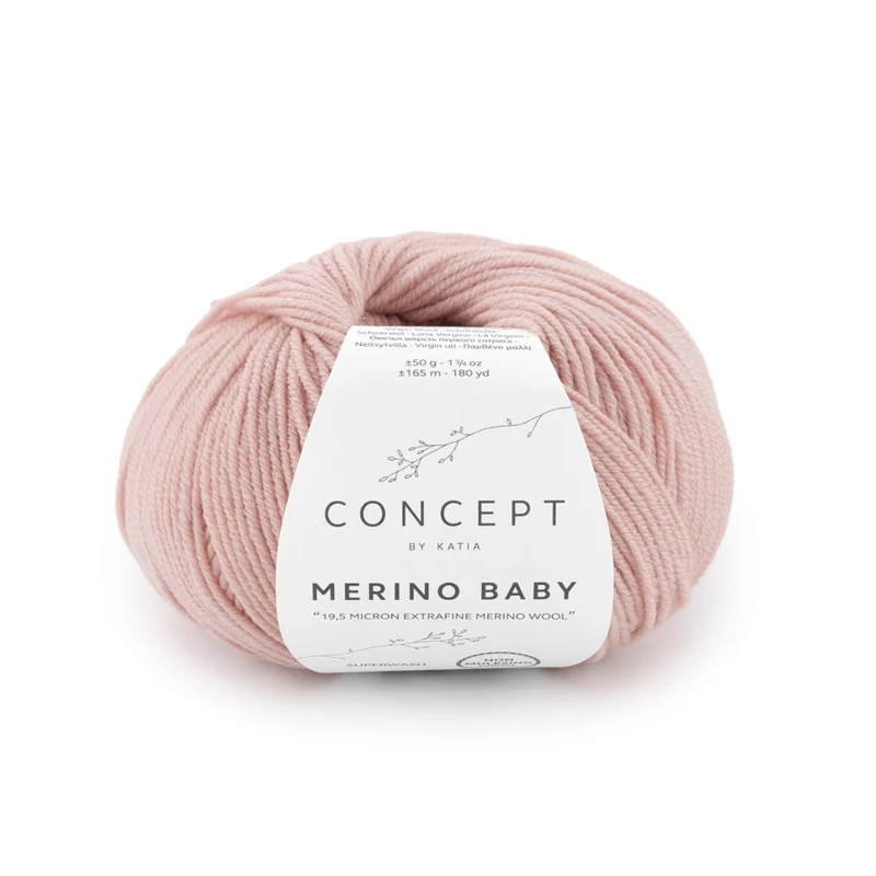 Katia Concept Merino Baby 163 Vaaleanpunainen
