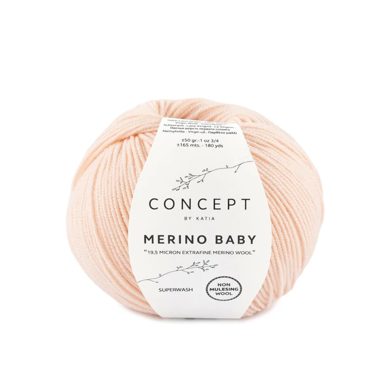 Katia Concept Merino Baby 081 Erittäin kevyt ruusu