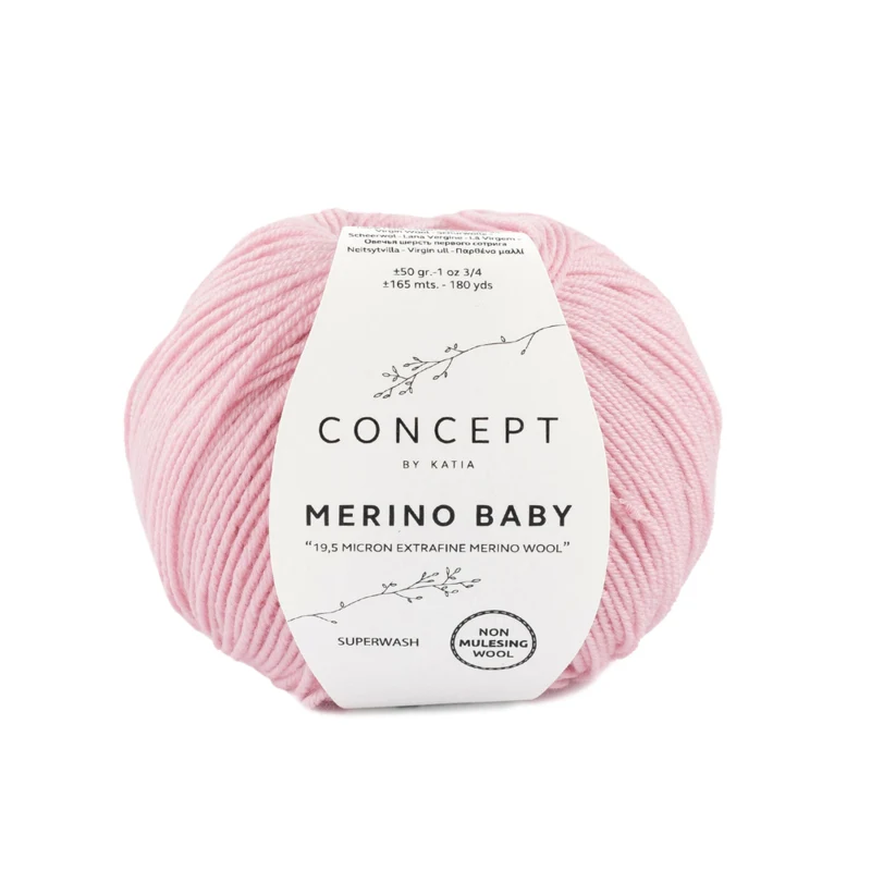 Katia Concept Merino Baby 092 Vaaleanpunainen