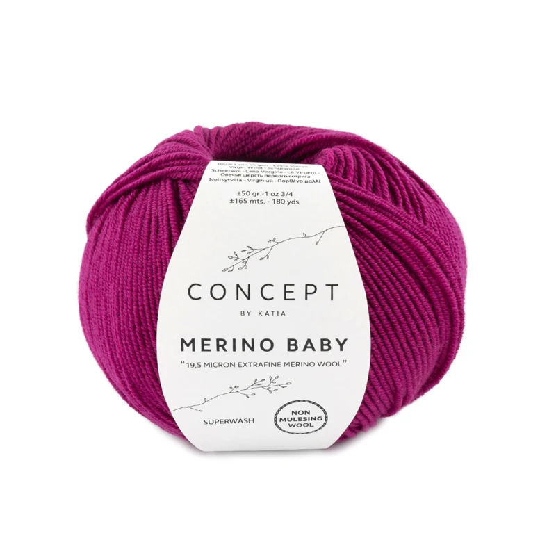 Katia Concept Merino Baby 061 Tumma fuksia