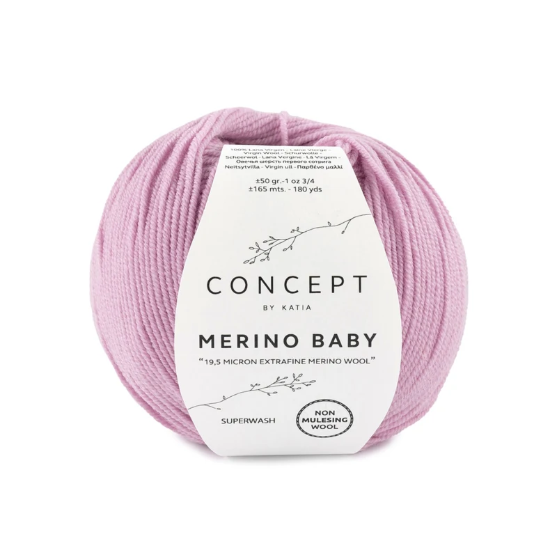 Katia Concept Merino Baby 069 Keskikokoinen ruusu