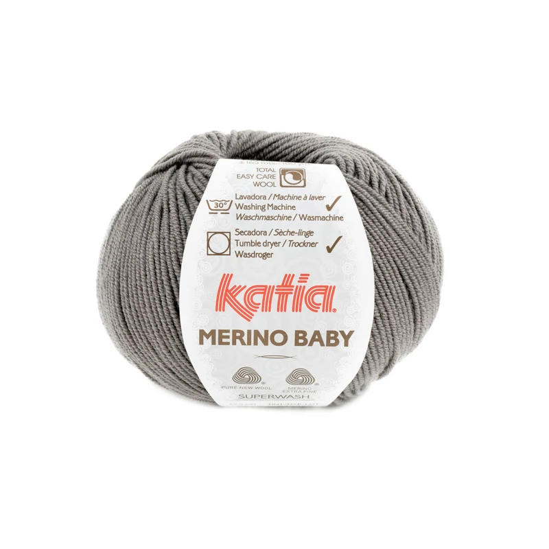 Katia Merino Baby 095 Beigen harmaa