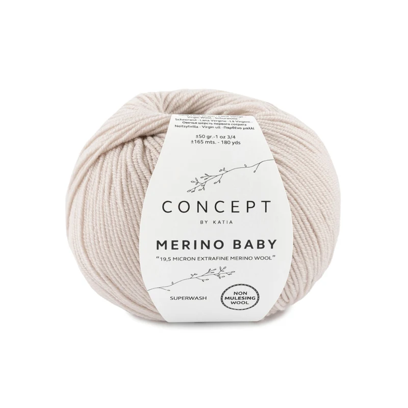 Katia Concept Merino Baby 027 Vaalea beige