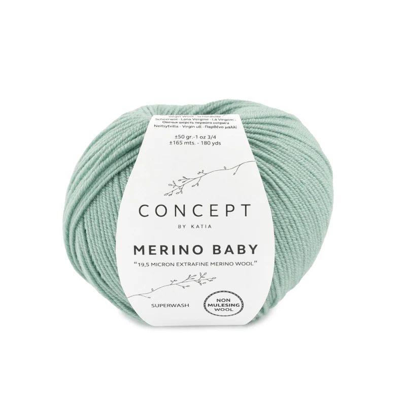 Katia Concept Merino Baby 086 Mintunvihreä