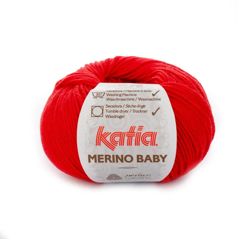 Katia Merino Baby 004 Punainen