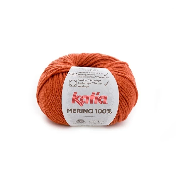 Katia Merino 100% 020 Syvä oranssi