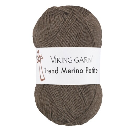 Viking Trend Merino Petite 398 Ruskea meleerattu