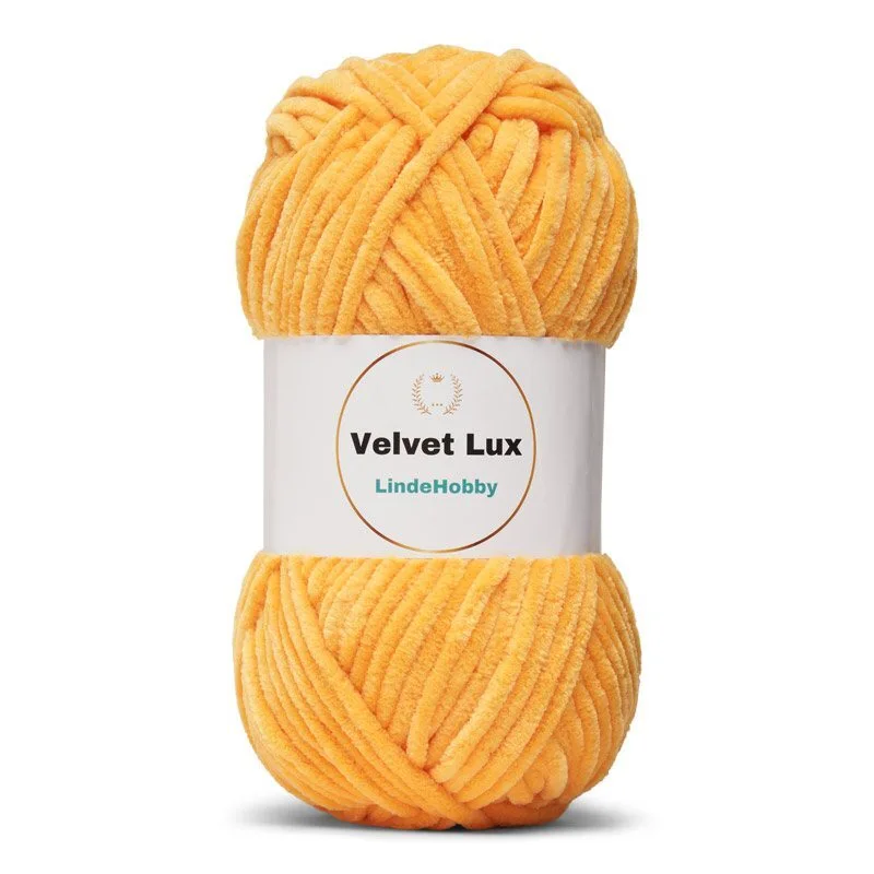 LindeHobby Velvet Lux 34 Keltainen