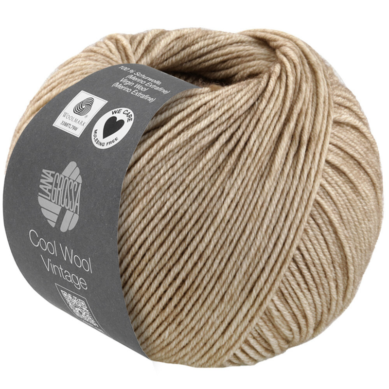 Lana Grossa Cool Wool Vintage 82 Hiekkabeige