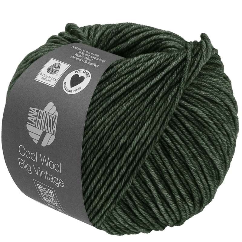 Lana Grossa Cool Wool Big Vintage 97 Metsänvihreä